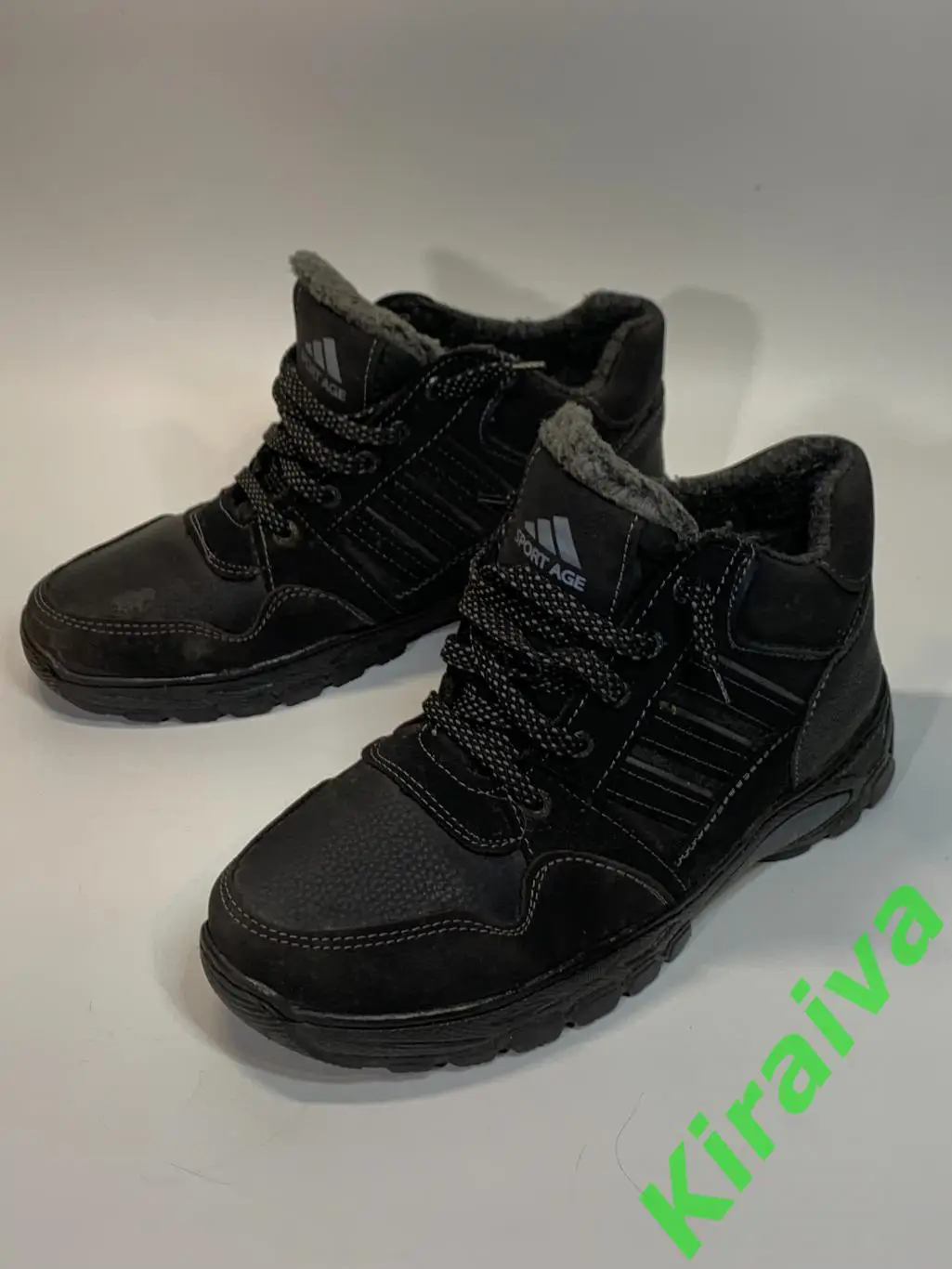 Ботинки мужские спортивного стиля Progress мех черные р 42 (26,5 см.) Н1693 2