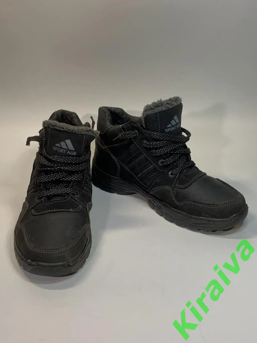 Ботинки мужские спортивного стиля Progress мех черные р 42 (26,5 см.) Н1693 4