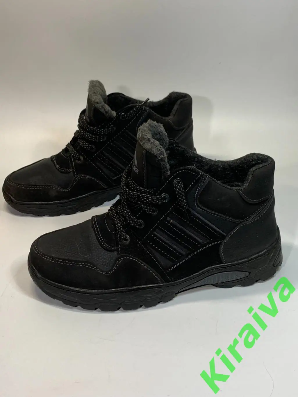 Ботинки мужские спортивного стиля Progress мех черные р 42 (26,5 см.) Н1693 6