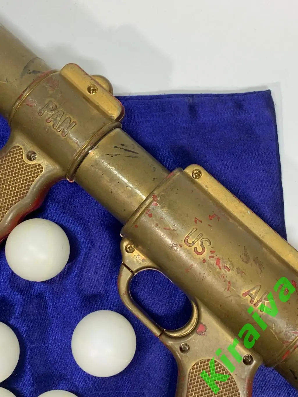 Помповое оружие Кинг Понг с шариками Автомат Н1697Игрушечный помповый автома 3