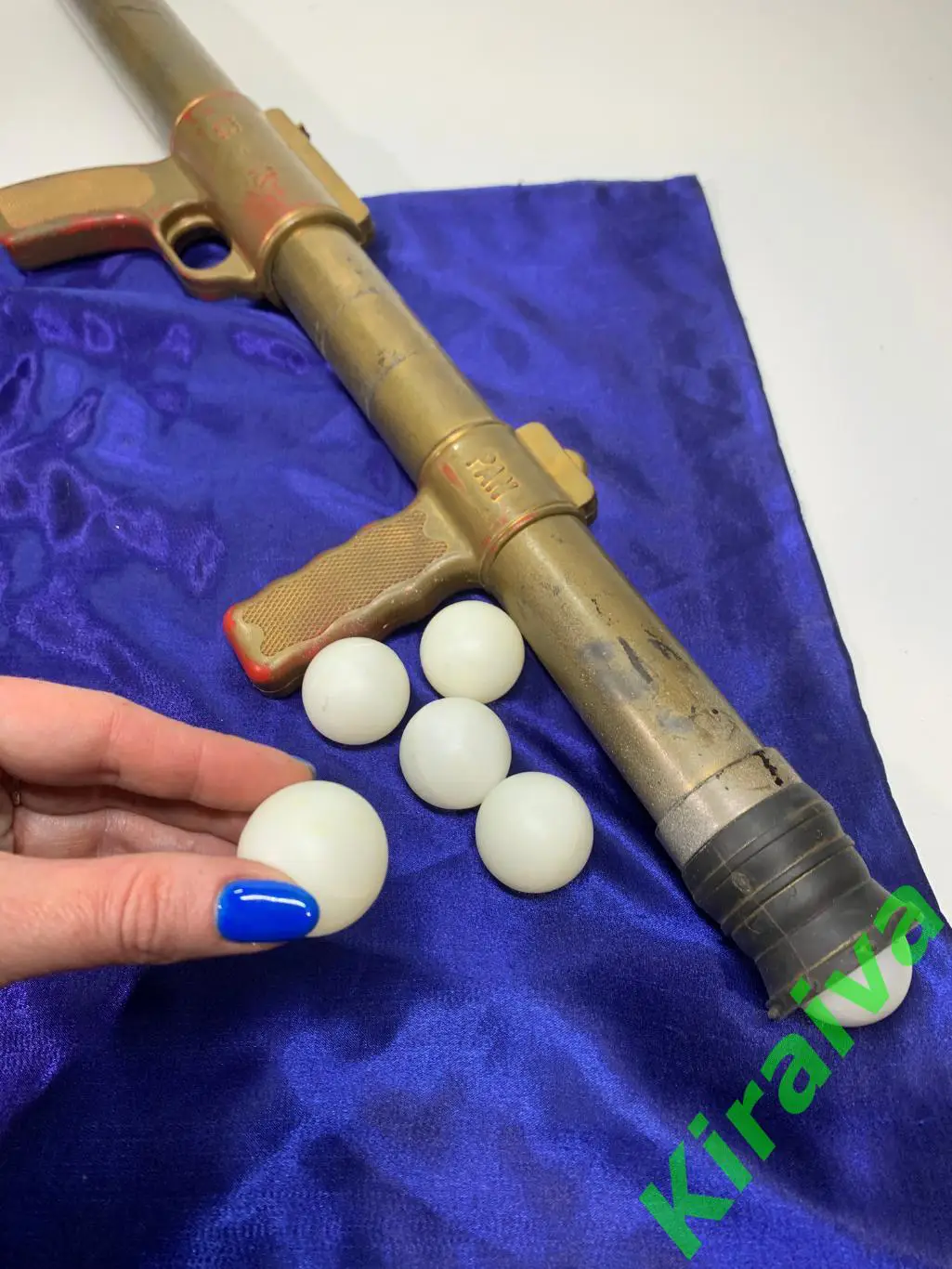 Помповое оружие Кинг Понг с шариками Автомат Н1697Игрушечный помповый автома 7