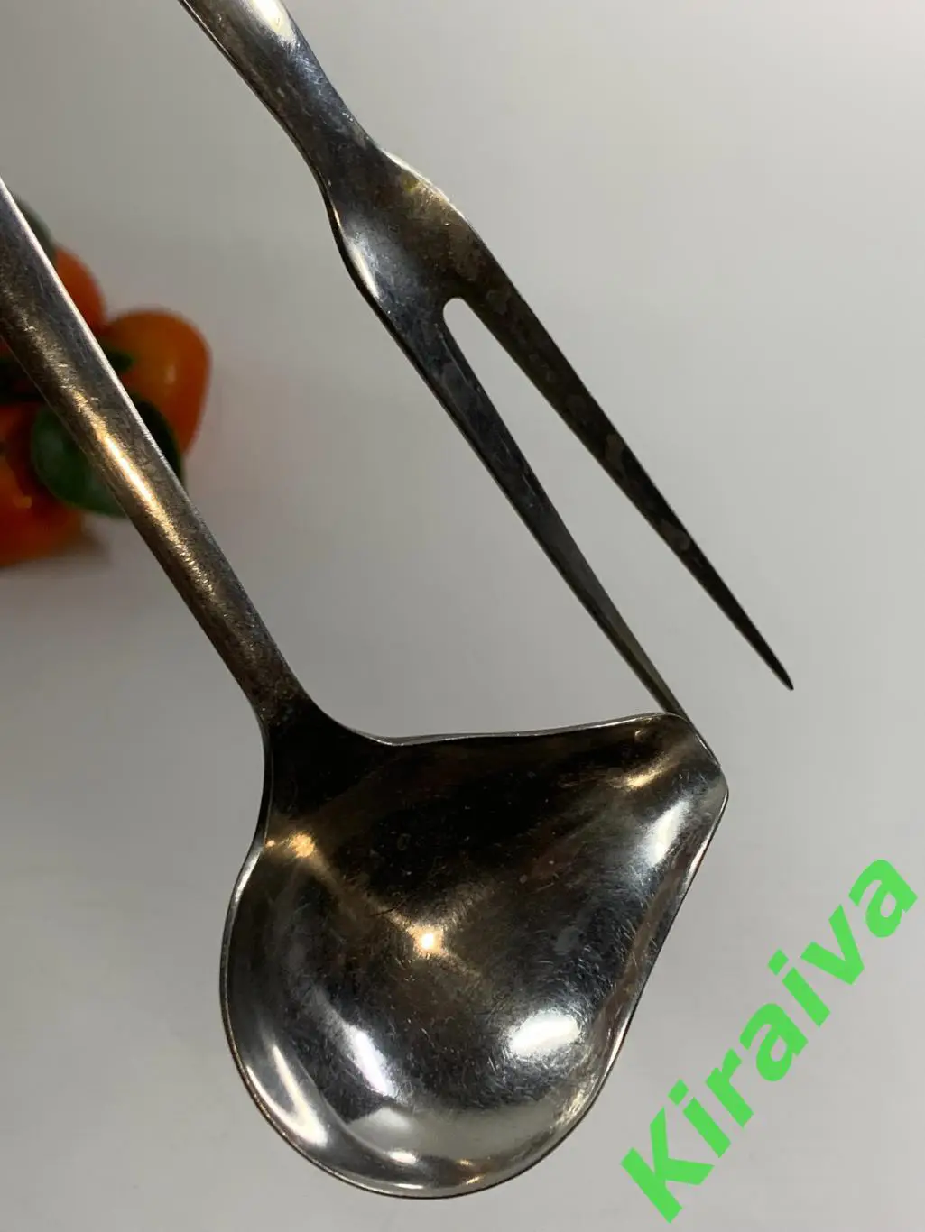 Набор столовых приборов из нержавеющей стали 2 шт. СССР вилка двурогая и ложка д 3