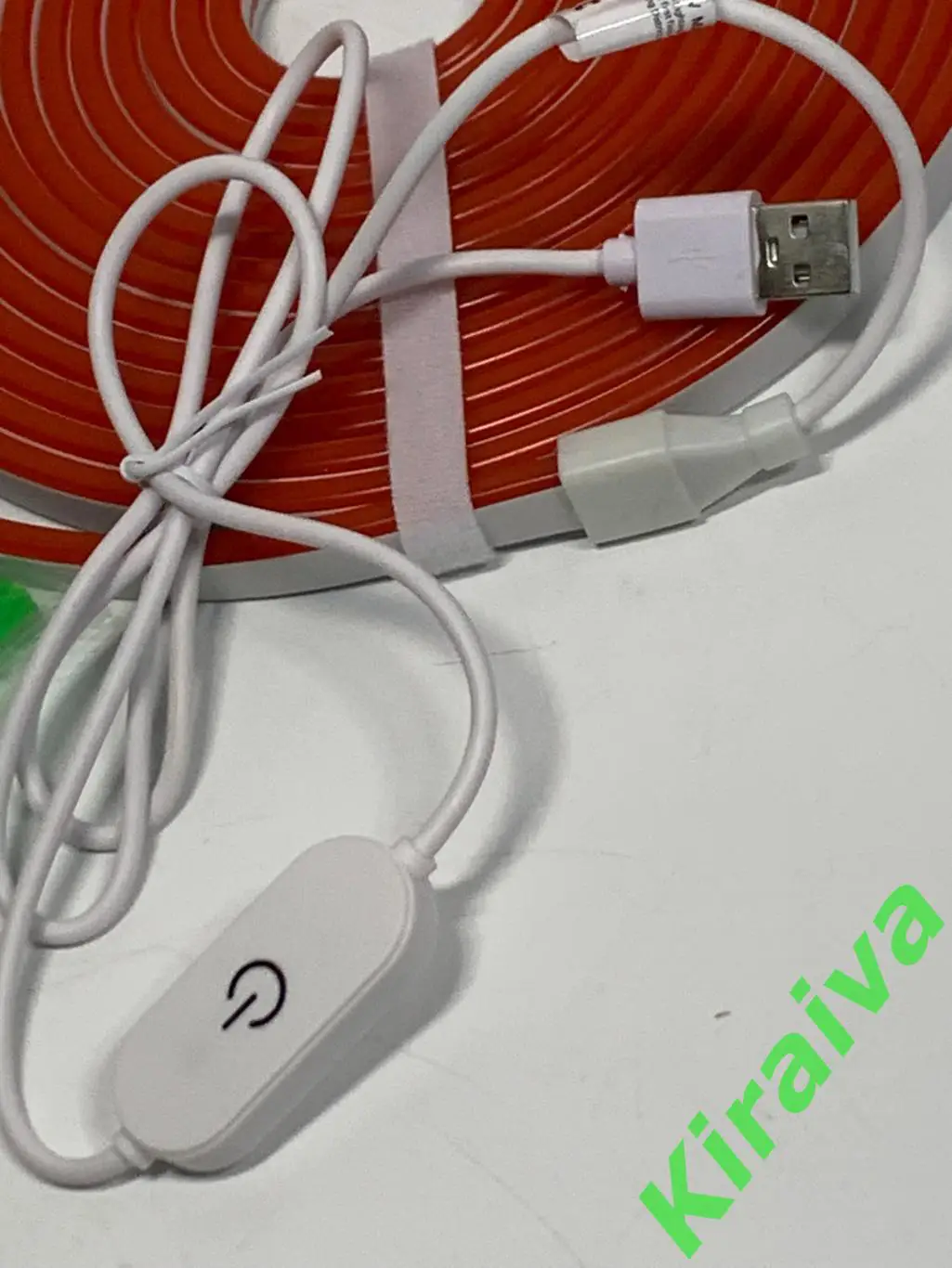 Гибкий неон, светодиодная неоновая лента Neon 5 м (USB) + держатели, Красный Н39 2