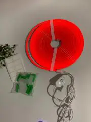 Гибкий неон, светодиодная неоновая лента Neon 5 м (USB) + держатели, Красный Н39