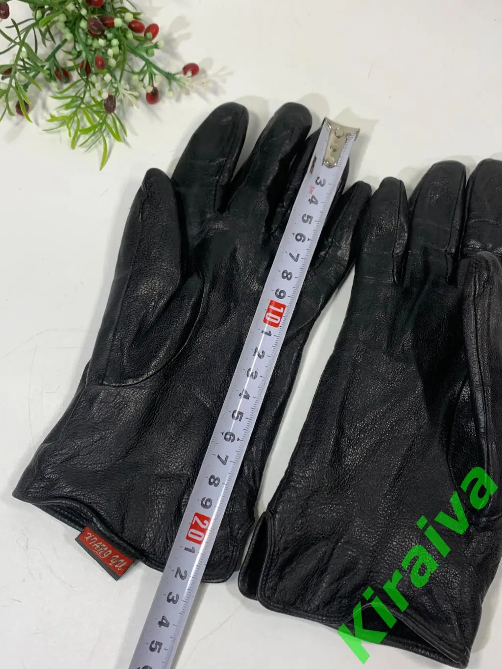 Женские кожаные перчатки Xiang Yu, размер M (8), утепленные черные Н1952 5