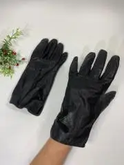 Женские кожаные перчатки Xiang Yu, размер M (8), утепленные черные Н1952