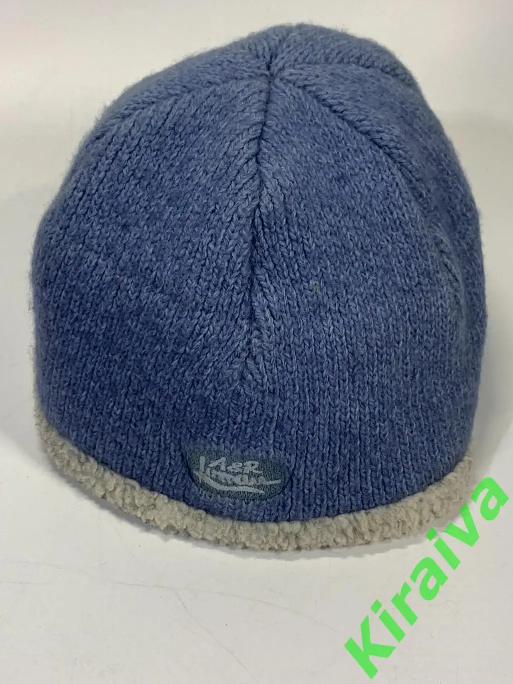 Шапка Adidas темно-синяя акрил мелкая вязка Н1953Стильная и теплая темно-синяя 5