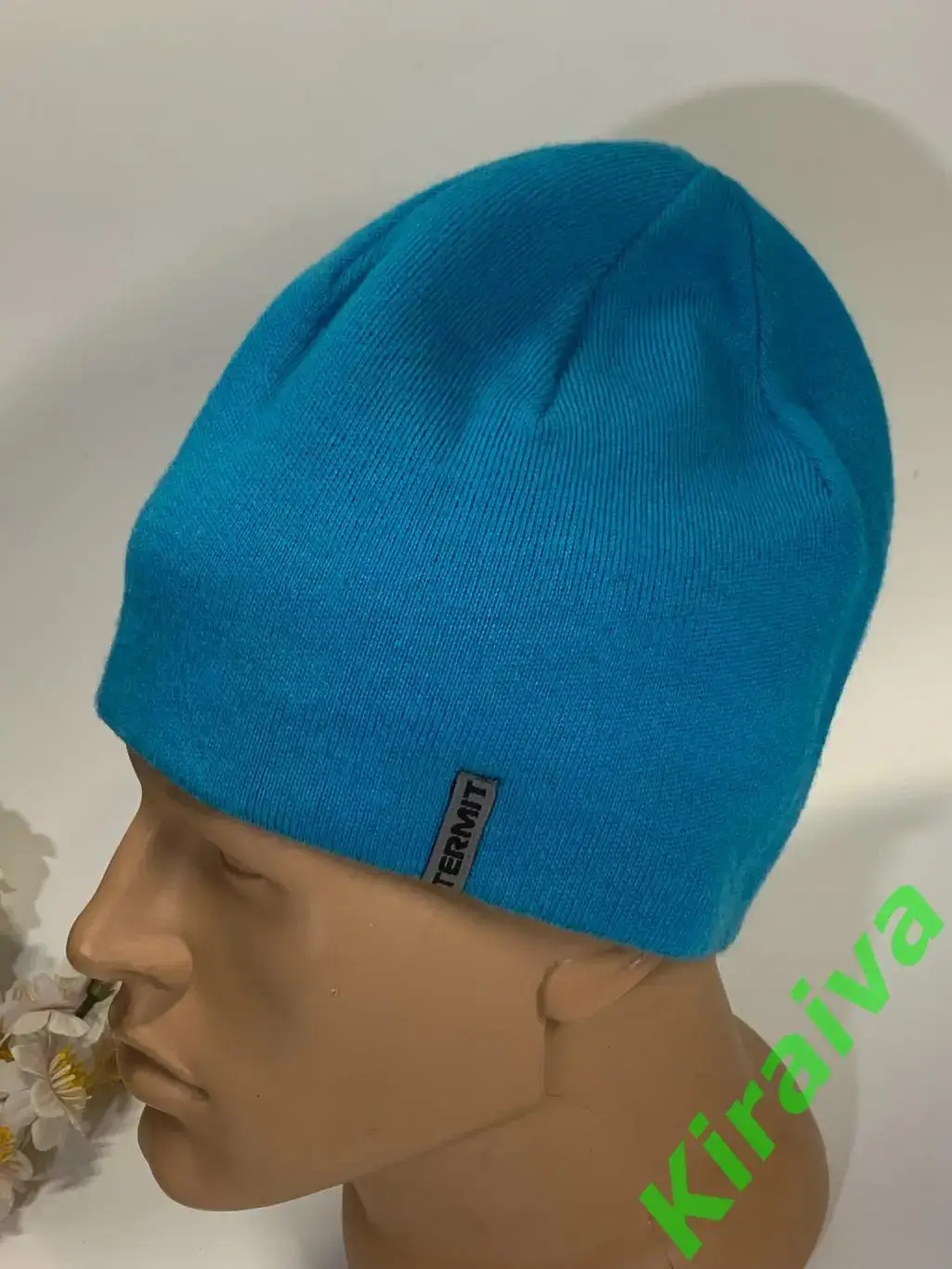 Мужская теплая шапка Termit размер 60 шерсть/акрил двухслойная Н4174Стильная и