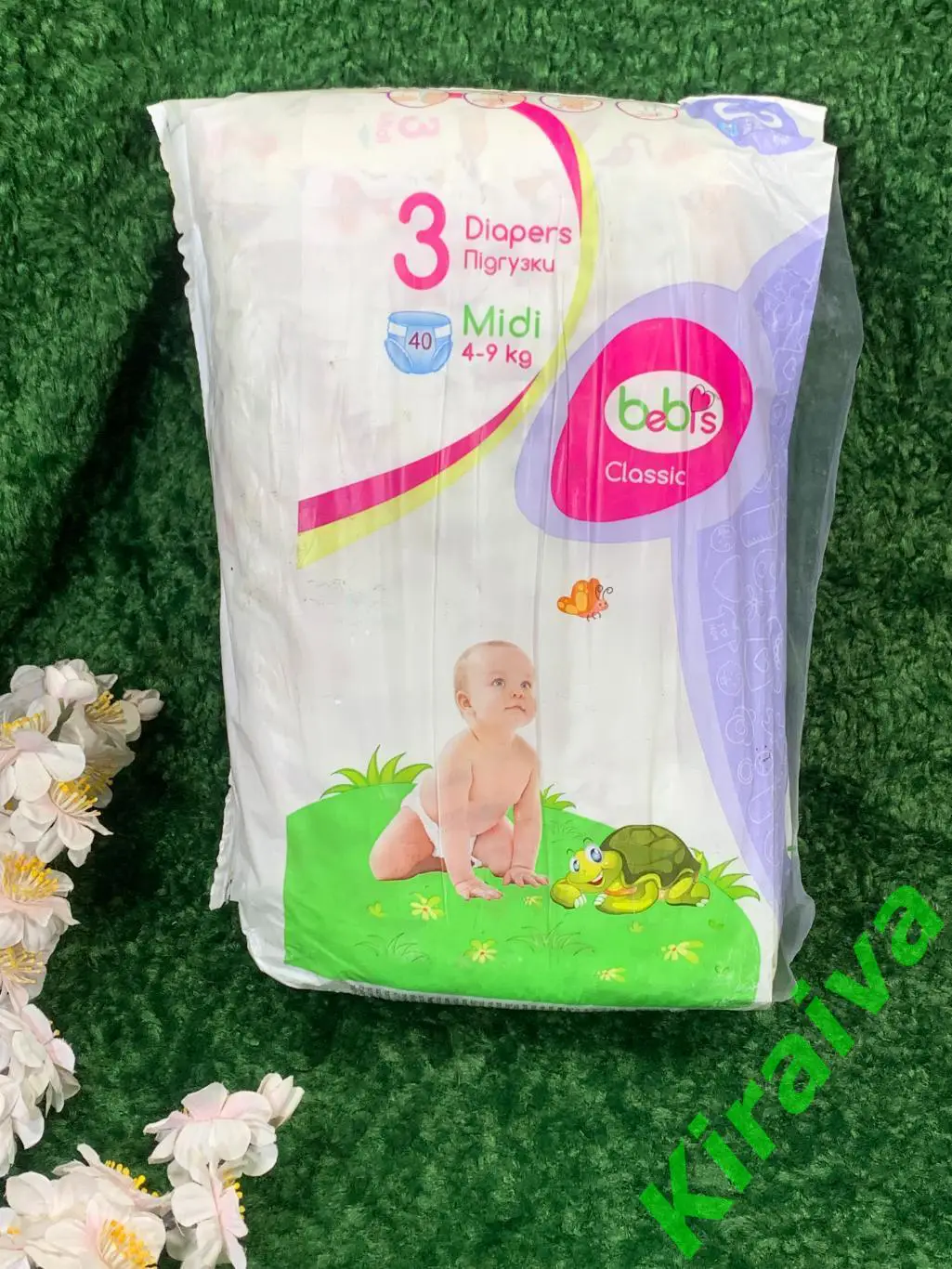 Эластичные подгузники Bebis Classic Midi 3 (4-9 кг), 40 шт Н275Надежные и комф