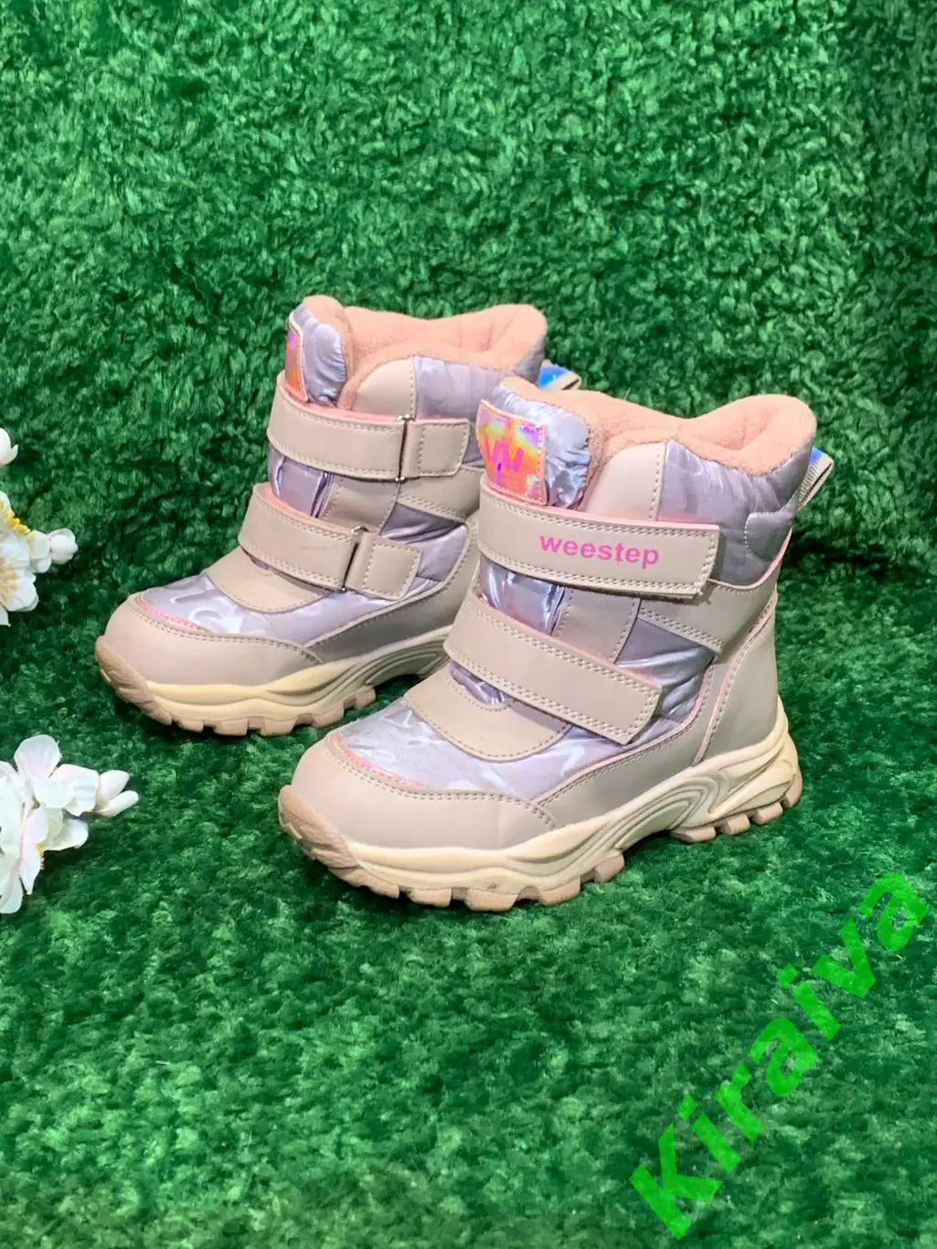 Зимние сапоги для девочки Weestep Розовый р. 26 дутики термо Н1806Зимние сапог 1