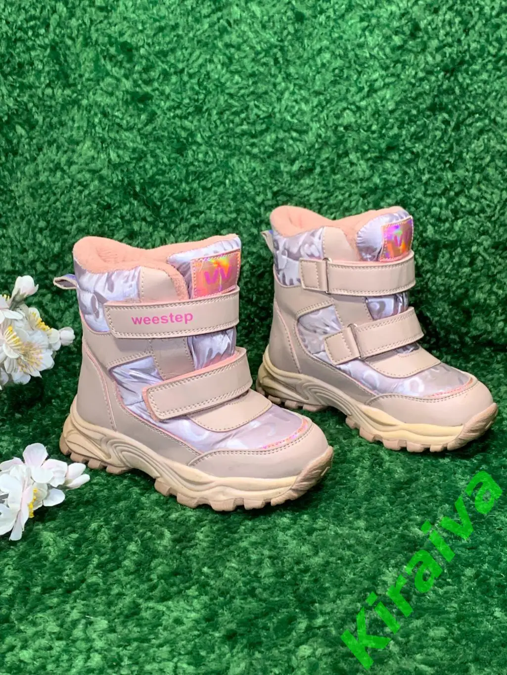 Зимние сапоги для девочки Weestep Розовый р. 26 дутики термо Н1806Зимние сапог 3