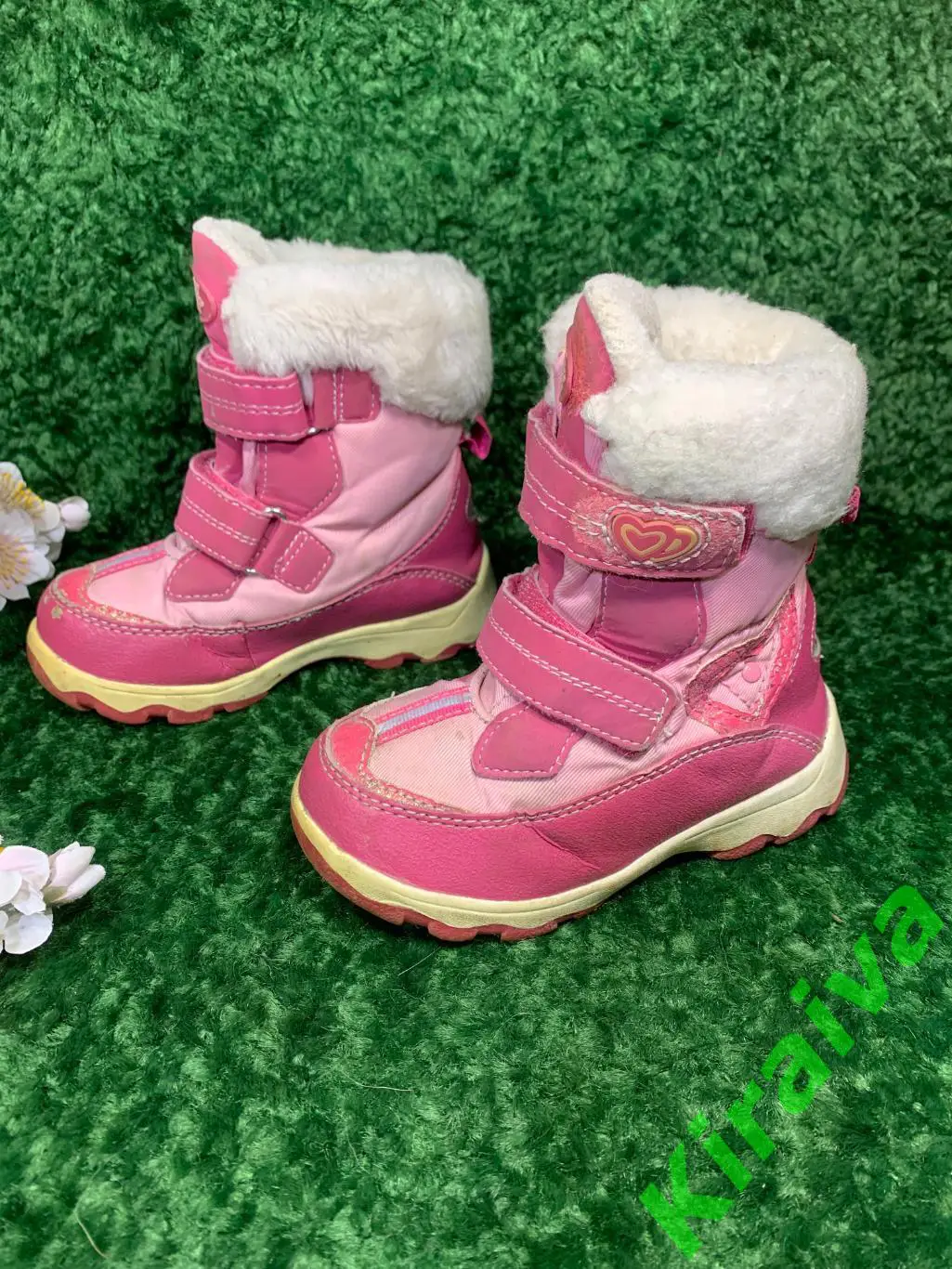 Термоботинки Зимние сапоги для девочки SUPER GEAR Розовый р. 25 дутики Н1807 2