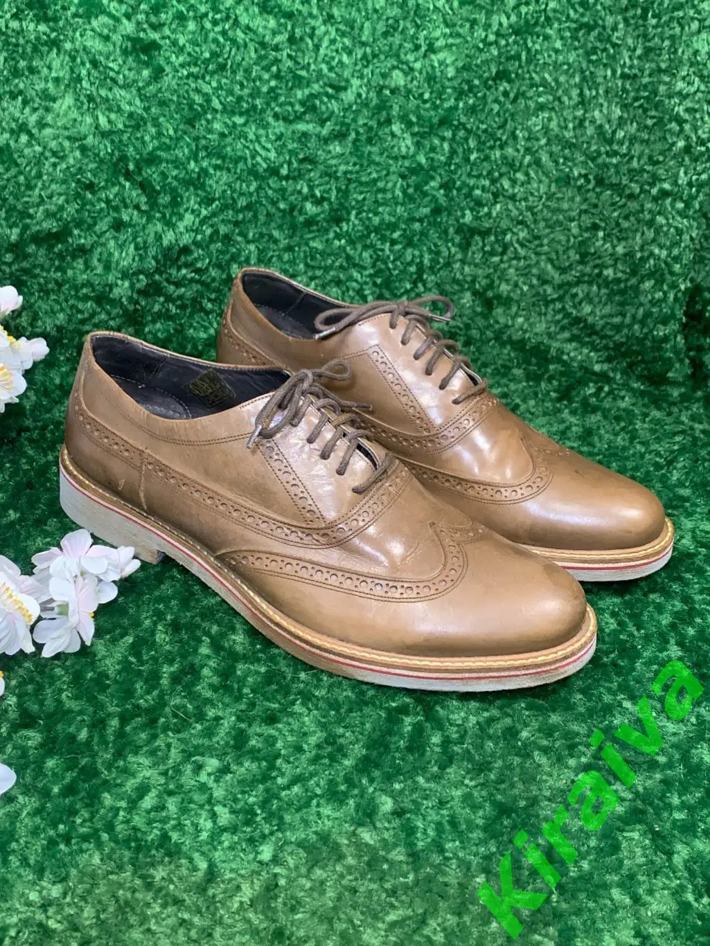 Туфли мужские оксфорды Villione светло-коричневые кожаные р. 43, 29 см. Н1808 3