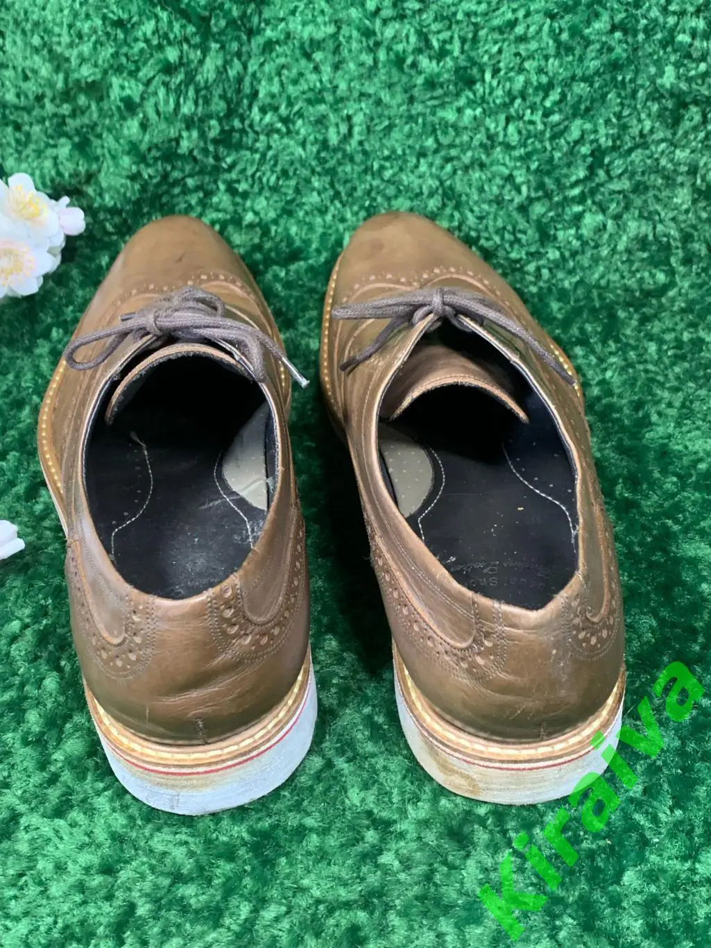 Туфли мужские оксфорды Villione светло-коричневые кожаные р. 43, 29 см. Н1808 4