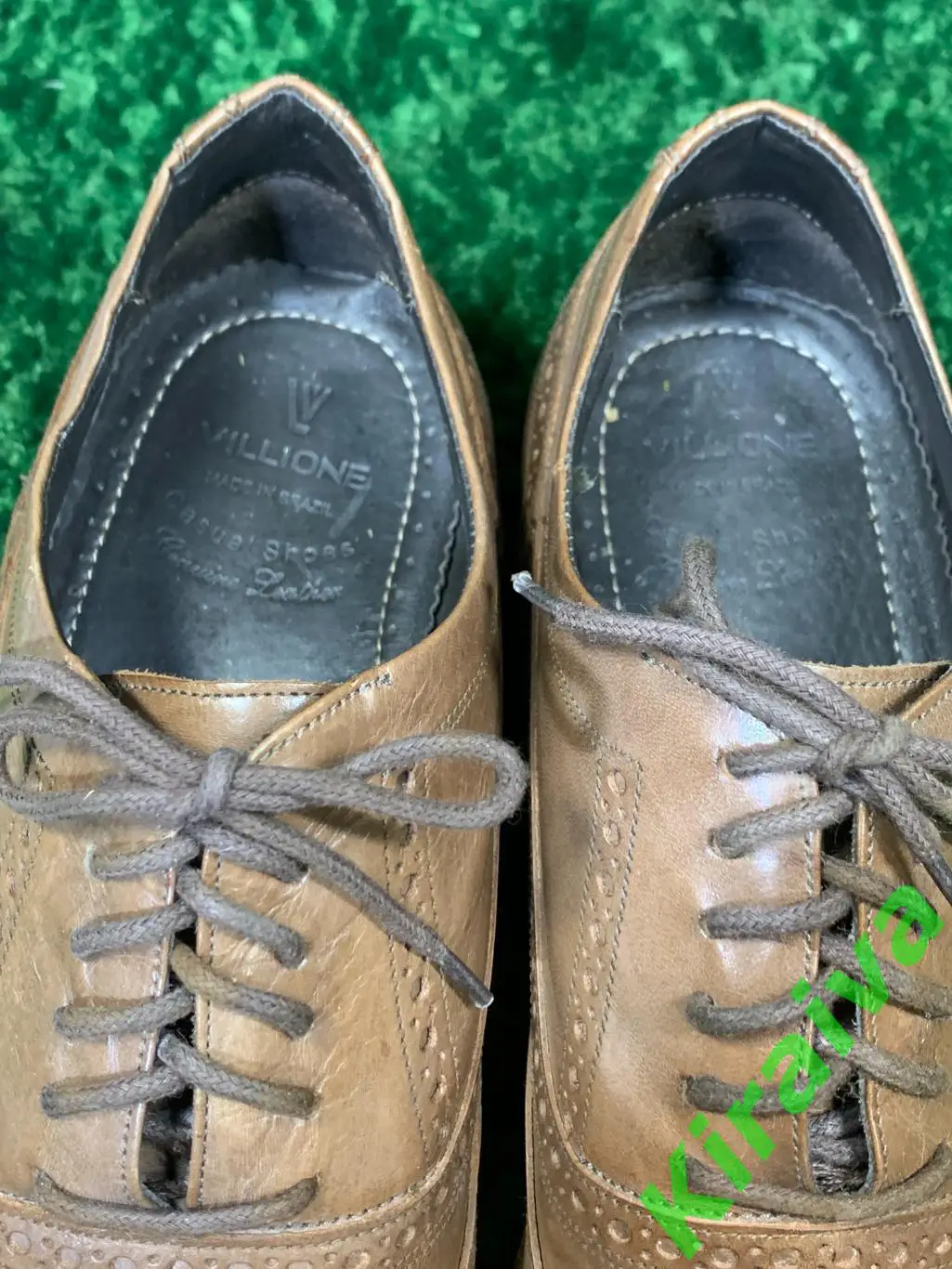 Туфли мужские оксфорды Villione светло-коричневые кожаные р. 43, 29 см. Н1808 5