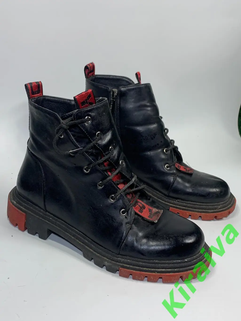 Женские ботинки Lino Marano зимние мех молния черныеразмер 40-41(длина стельки 1