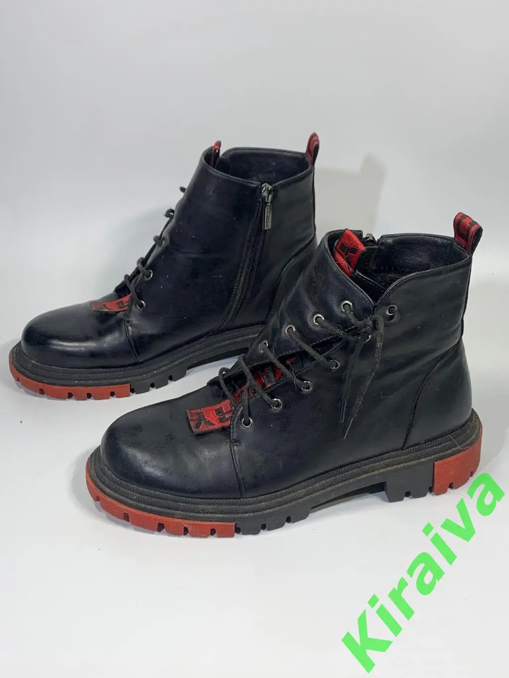 Женские ботинки Lino Marano зимние мех молния черныеразмер 40-41(длина стельки 3