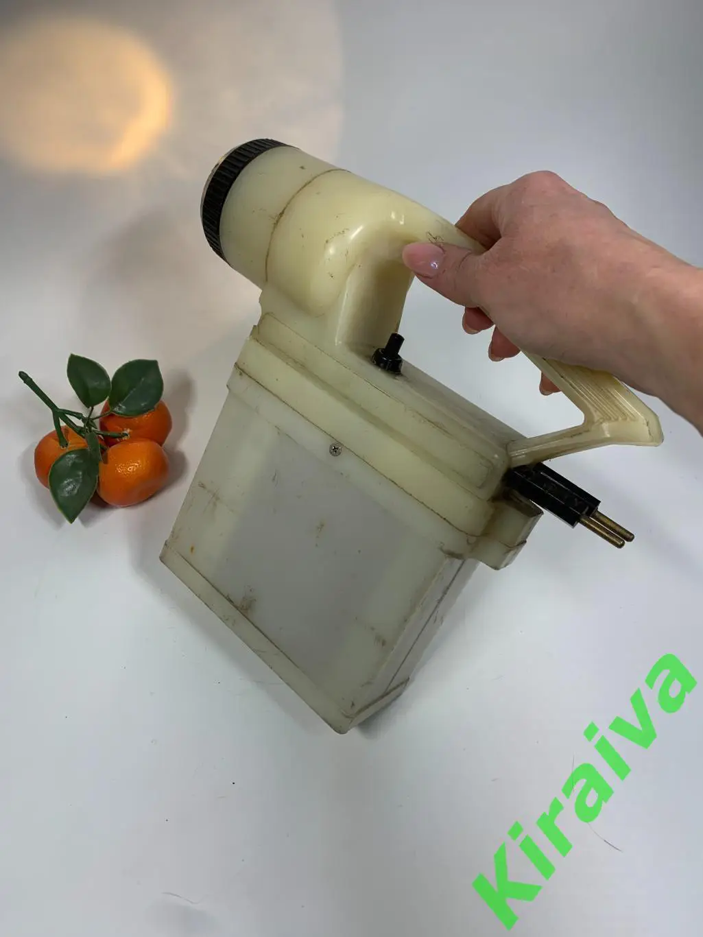 Переносной фонарь аккумуляторный Фар 3, щелочной СССР, рабочий, заряжается Н1819