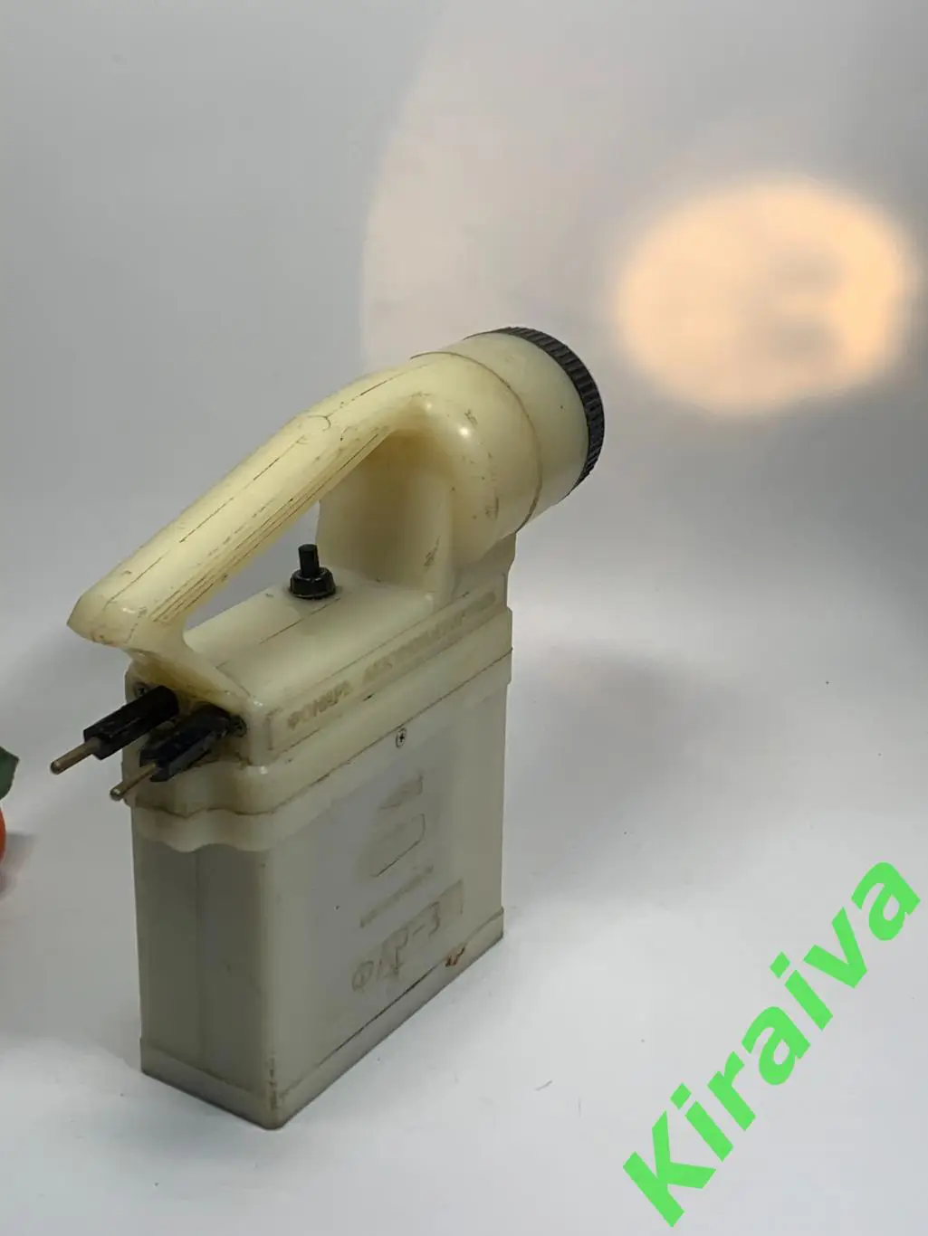 Переносной фонарь аккумуляторный Фар 3, щелочной СССР, рабочий, заряжается Н1819 7