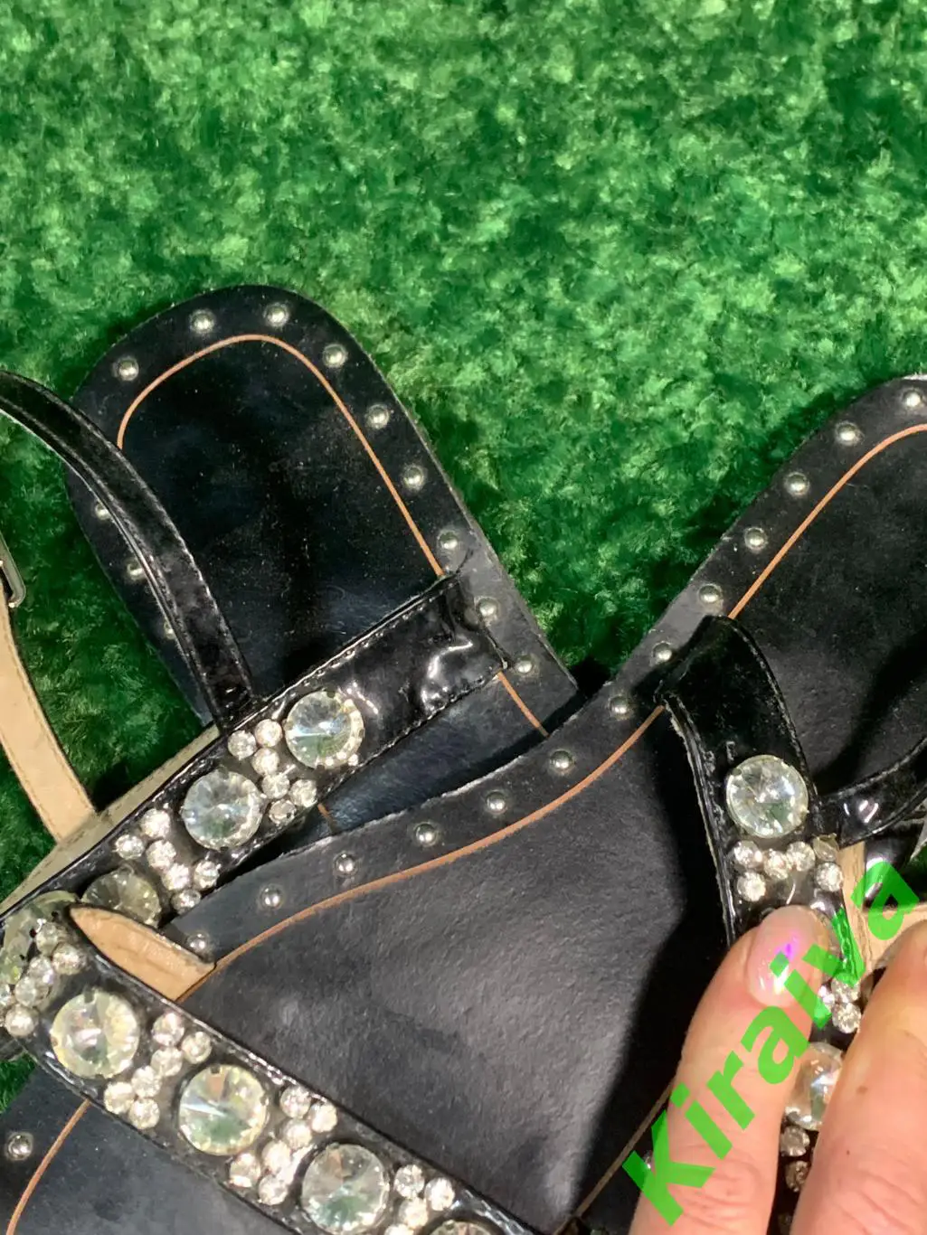 Босоножки сандалии женские экокожа с камнями р. 38 -39 (25 см.) Н1824 2