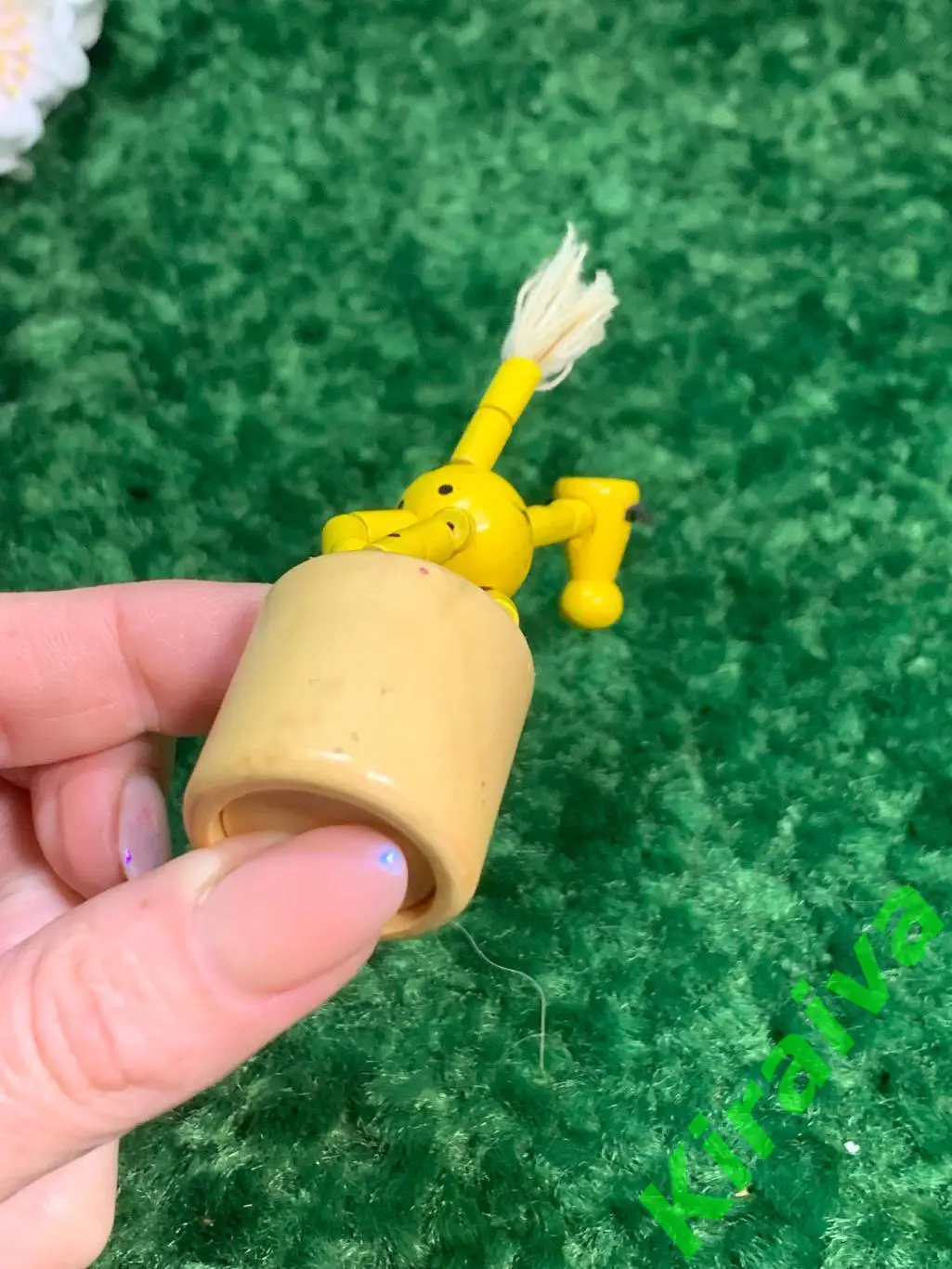 Игрушка прыгалка дерево ручная работа антистресс Н1828Деревянная прыгалка ручн 3