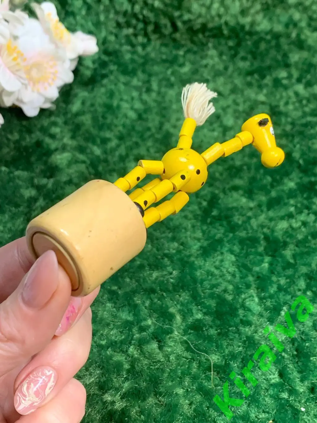 Игрушка прыгалка дерево ручная работа антистресс Н1828Деревянная прыгалка ручн 6