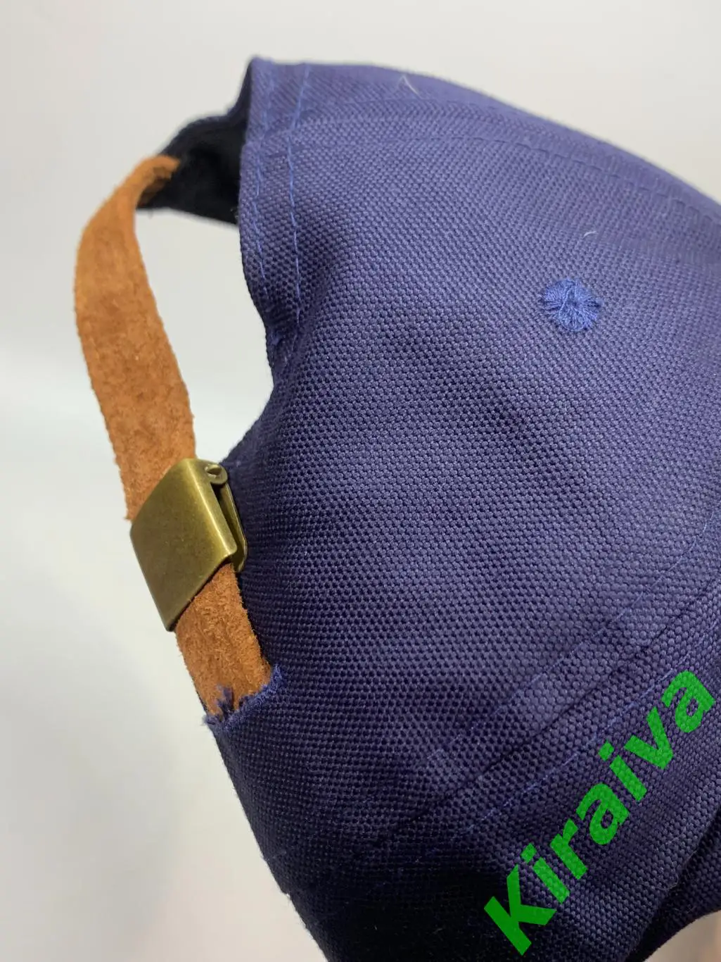 Тёмно-синяя бейсболка с зелёным козырьком – стиль и комфорт Н084Классическая б 7