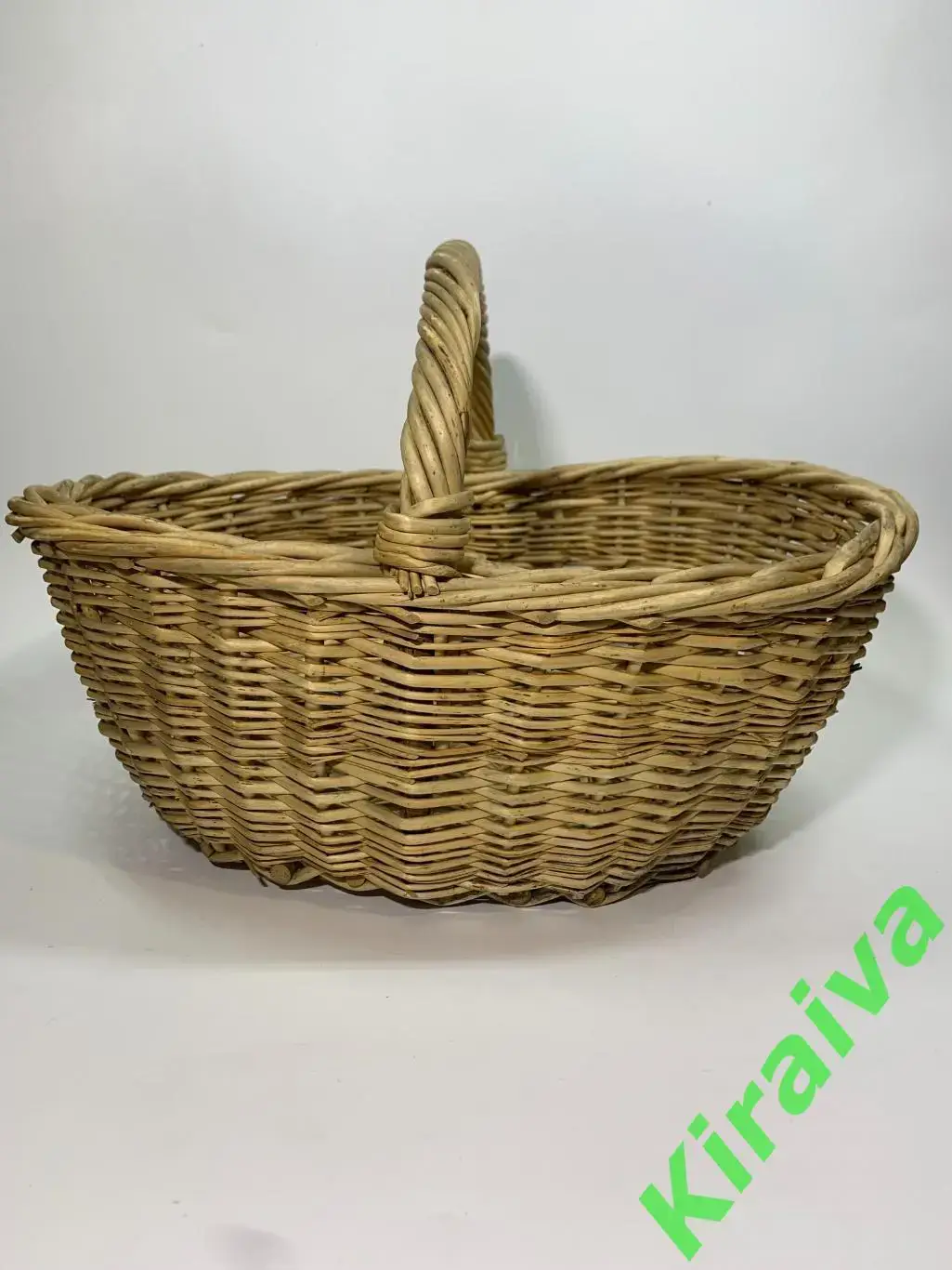 Корзина плетеная овальная ЛодочкаL из лозы 37x28x17 см Н1833Пасхальная кор 2