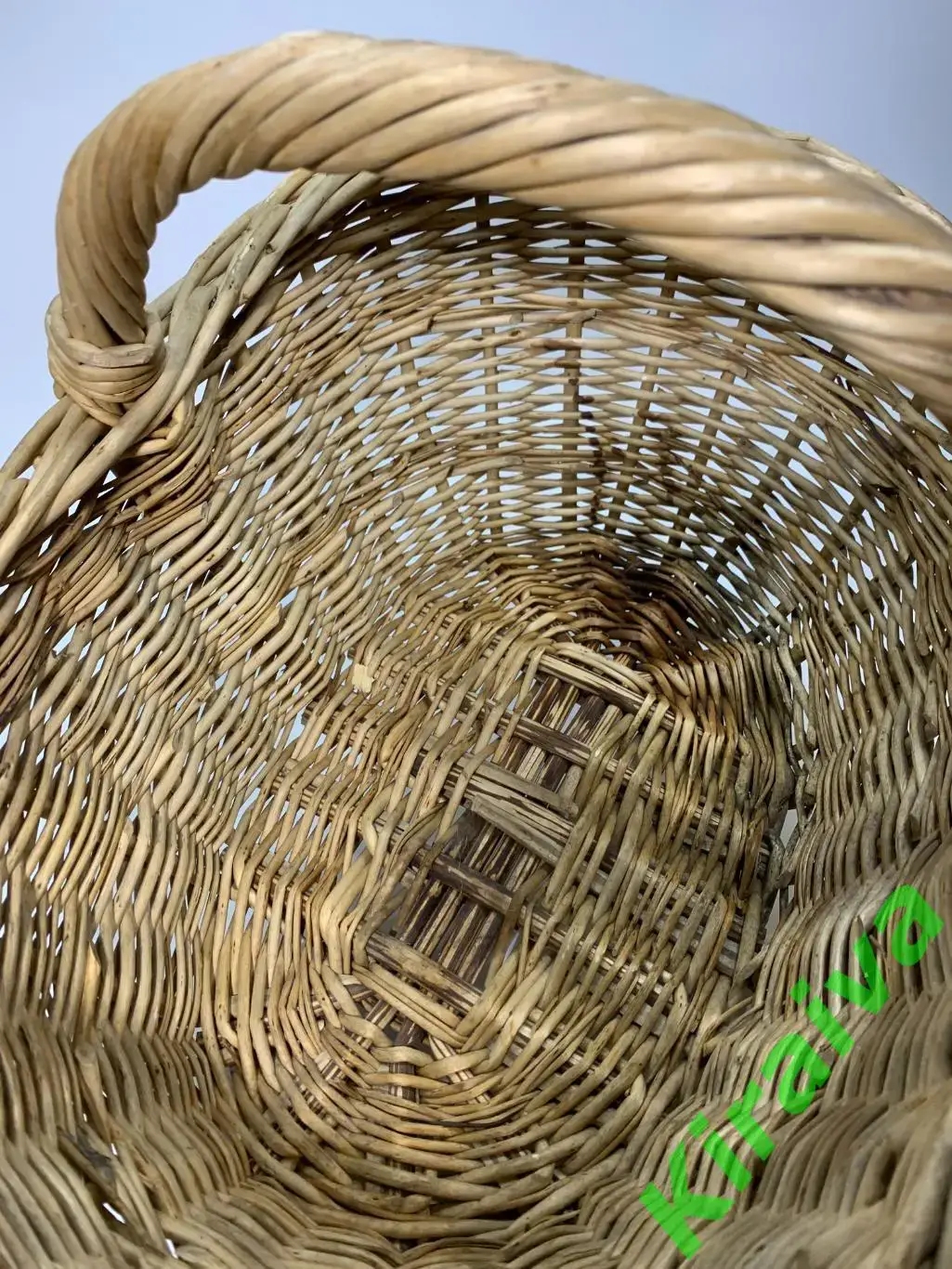 Корзина плетеная овальная ЛодочкаL из лозы 37x28x17 см Н1833Пасхальная кор 7