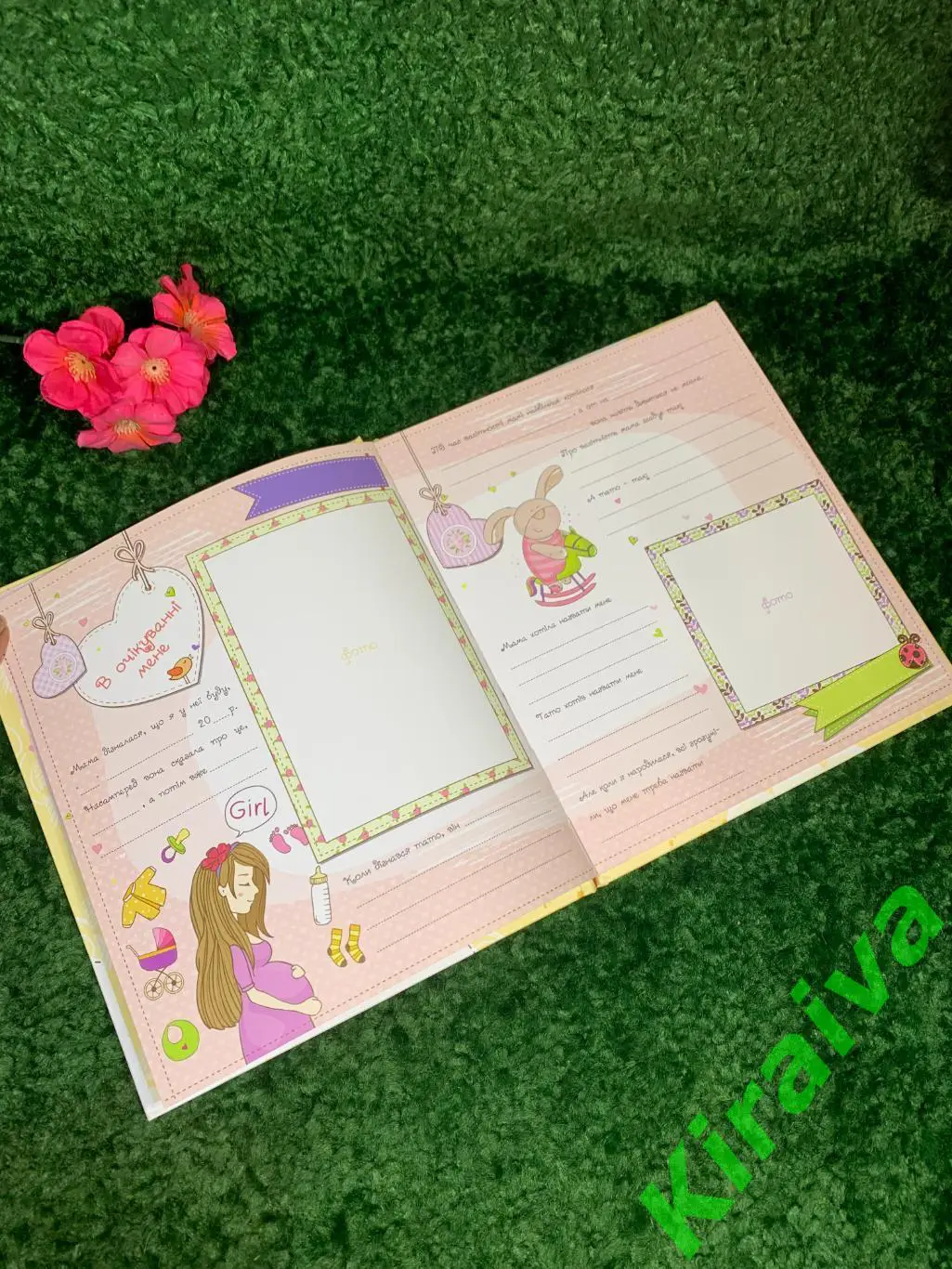 Фотоальбом для новорожденных Наша дівчинка Первые достижения и рекорды крохи н 3