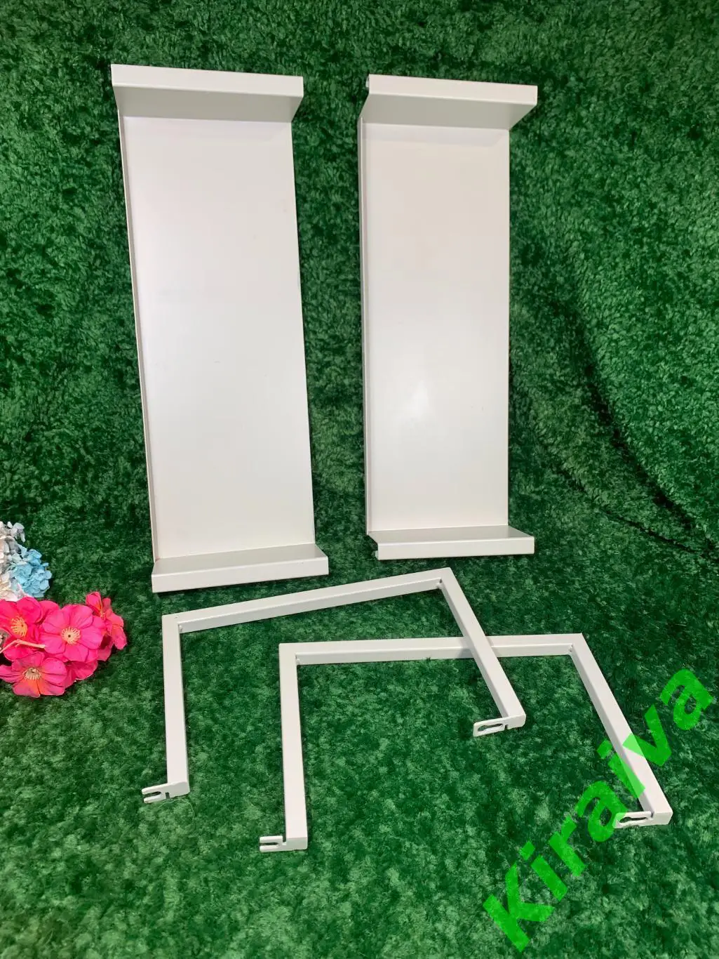 Полка настенная JYSK Assens, 45x32x17 см, сталь, светло-серый б/у Н1869Компакт 6