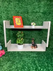 Полка настенная JYSK Assens, 45x32x17 см, сталь, светло-серый б/у Н1869Компакт