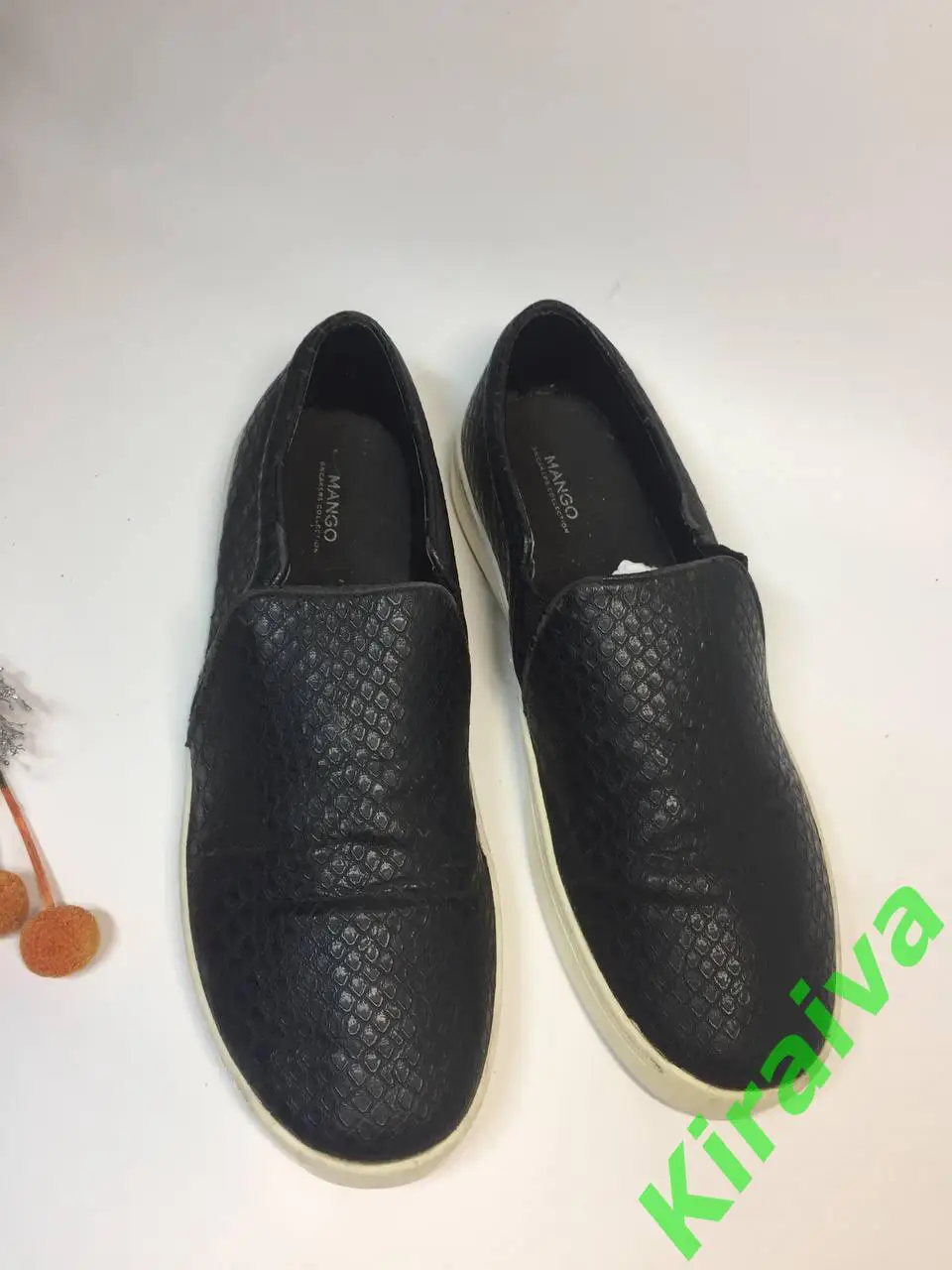 Мужские лоферы мокасины туфли кеды Mango оригинал эко кожа р.40 (26) Н2006Ваше 1