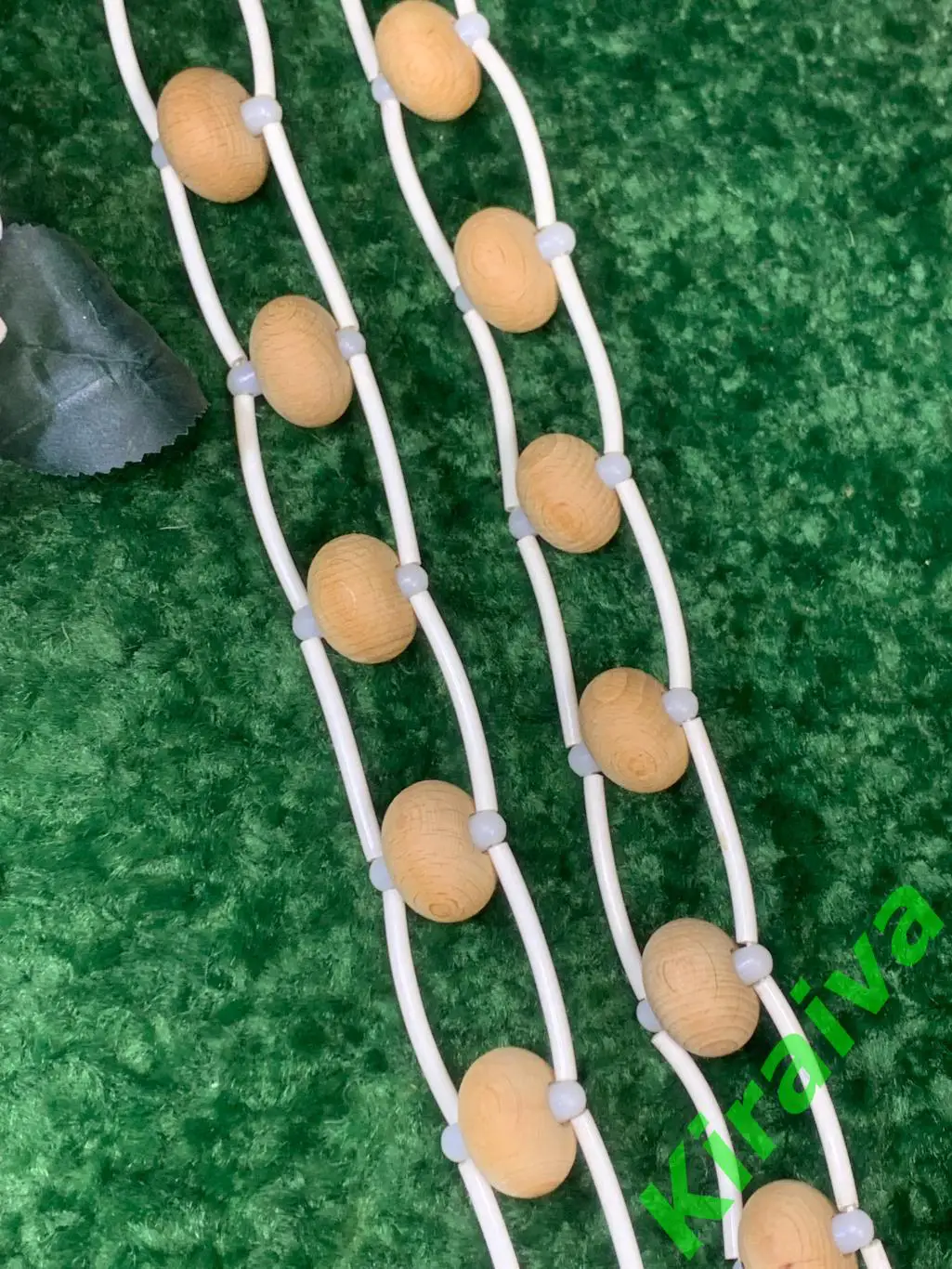 Массажер деревянный ленточно-роликовый для спины ног тела 138 см. Н7924 советски 6