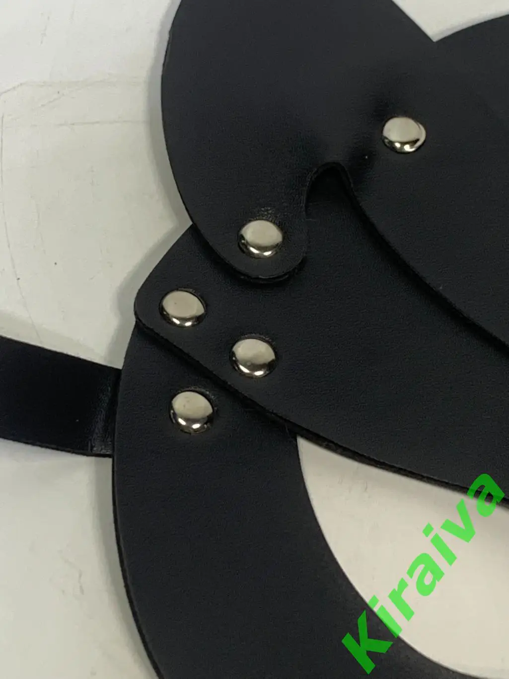 Женская маска кошечка черная Kitty эко кожа Н1879 размер универсальный Женщина 3