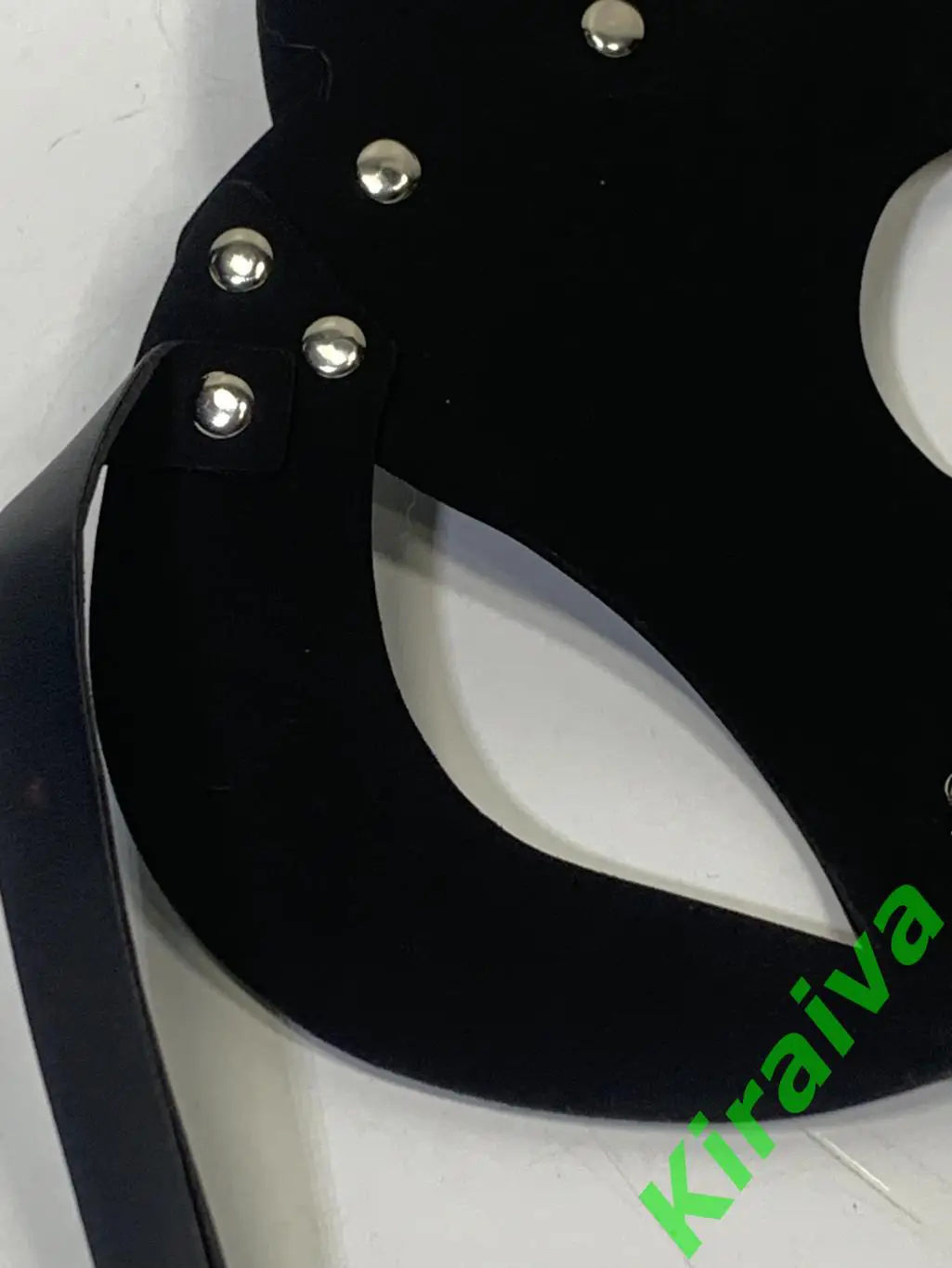 Женская маска кошечка черная Kitty эко кожа Н1879 размер универсальный Женщина 5