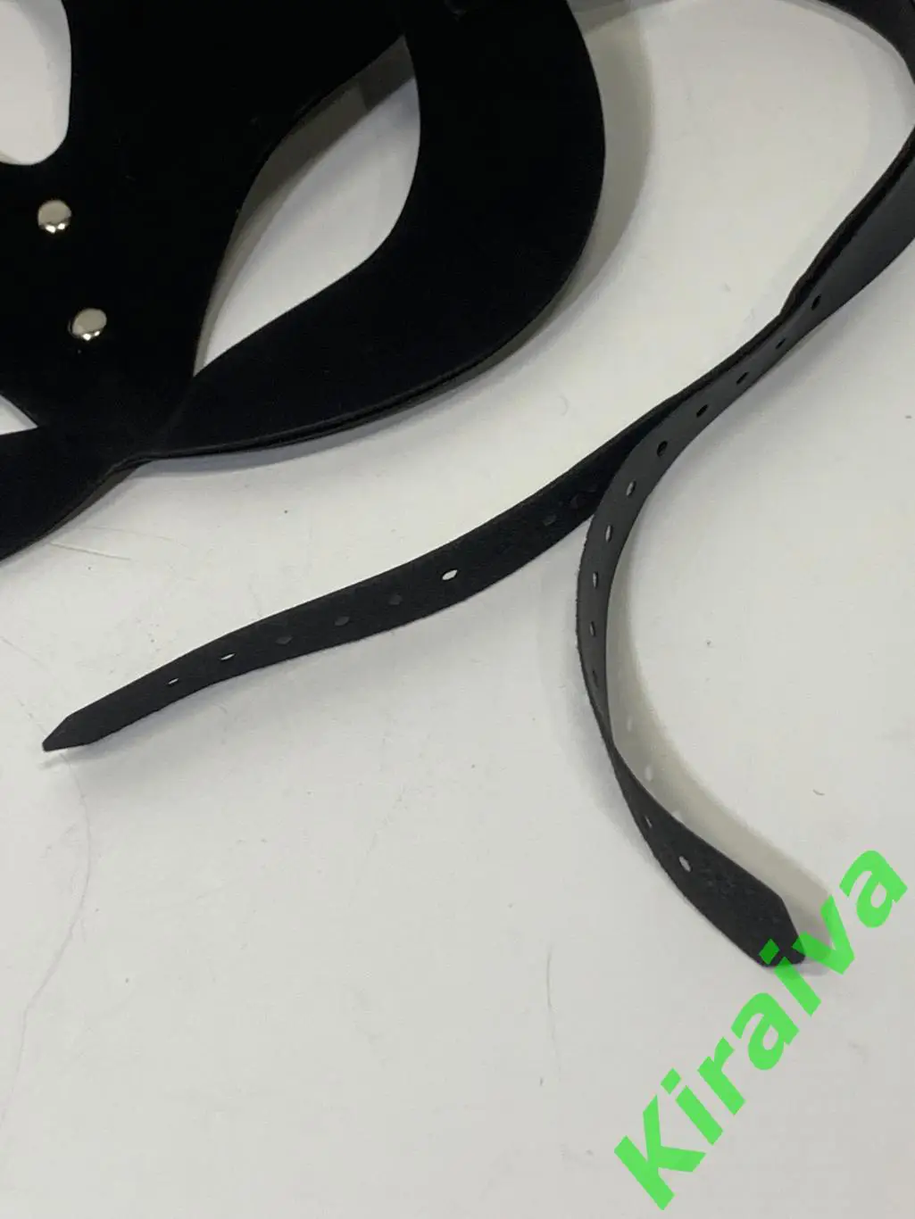 Женская маска кошечка черная Kitty эко кожа Н1879 размер универсальный Женщина 7