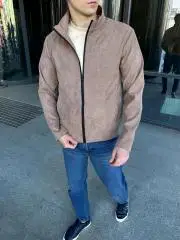 Вельветовая куртка Loro на молнии – классика на каждый день, Н5426бежевая