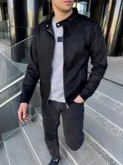 Замшевая куртка Side на молнии с воротником-стойкой Н5427 натуральный замшПрия