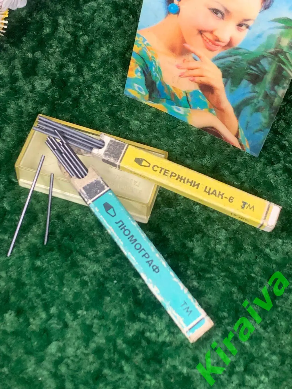 Стержни люмограф и ЦАК-6 для автокарандашей СССР Н1296Графитные стержни для ца