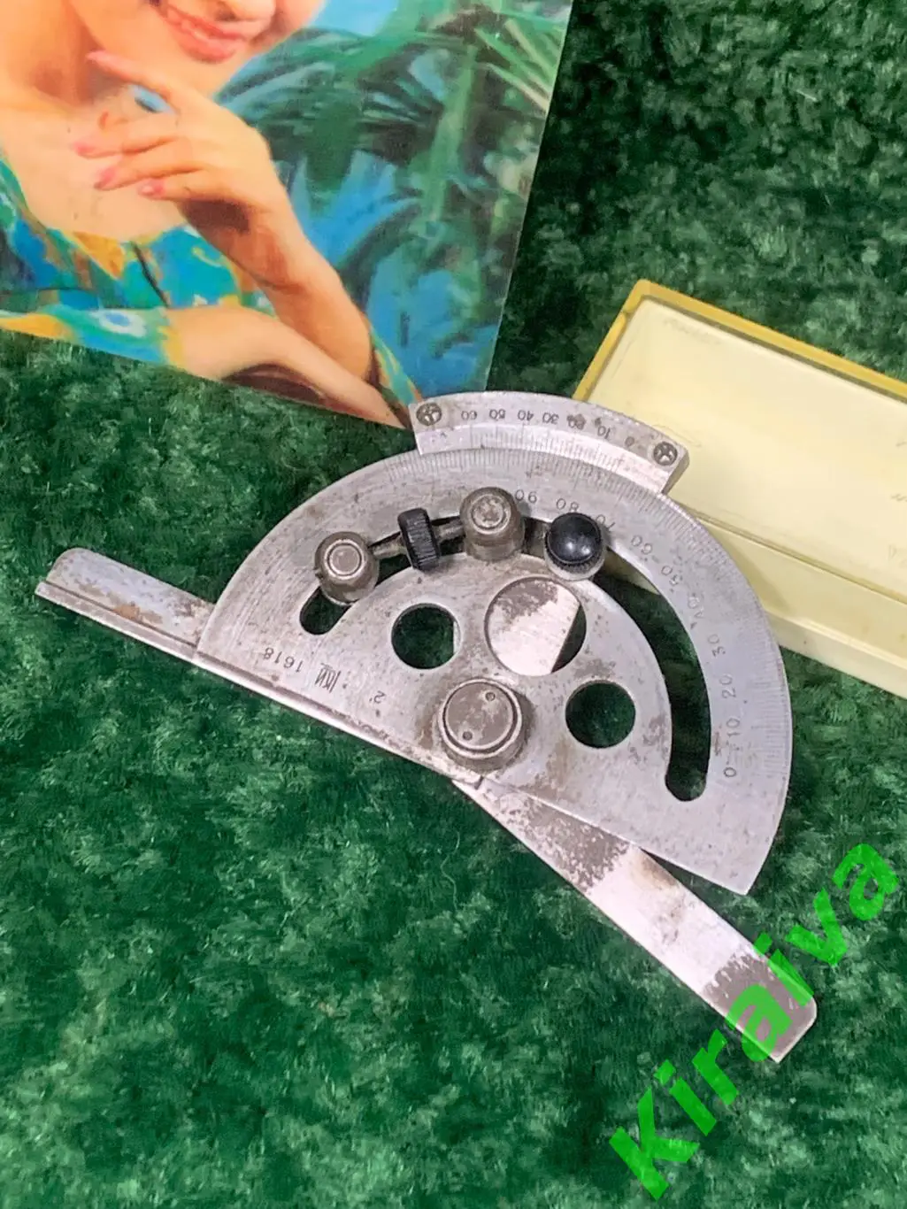 Угломер поворотный механический УПМ 2 СССР винтаж б/у Н1485Редкий экземпляр со 1