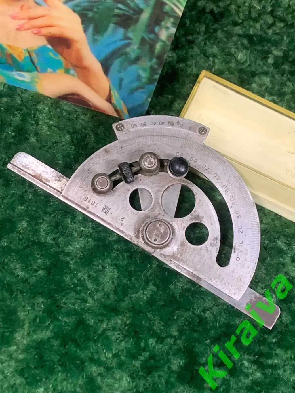 Угломер поворотный механический УПМ 2 СССР винтаж б/у Н1485Редкий экземпляр со 2