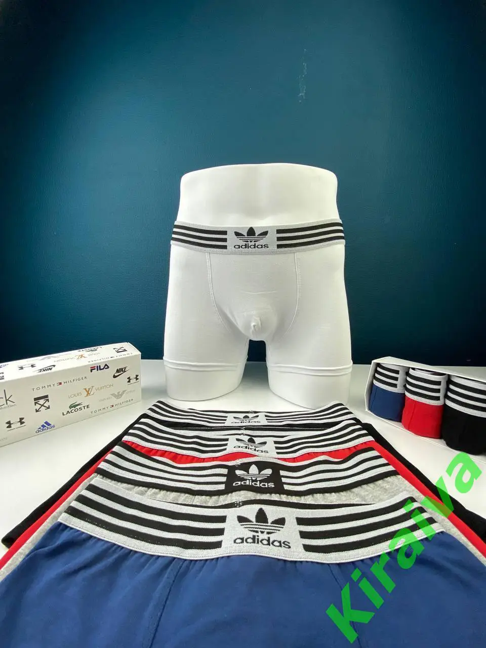 Набор боксеров подарочный трусы-шорты из 4 шт. Adidas ReLuxe подарочная Н3147 2