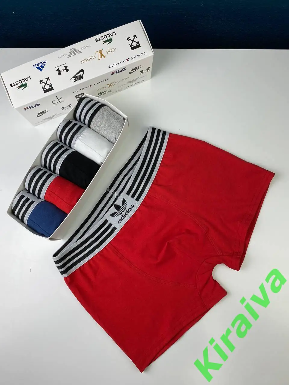 Набор боксеров подарочный трусы-шорты из 4 шт. Adidas ReLuxe подарочная Н3147