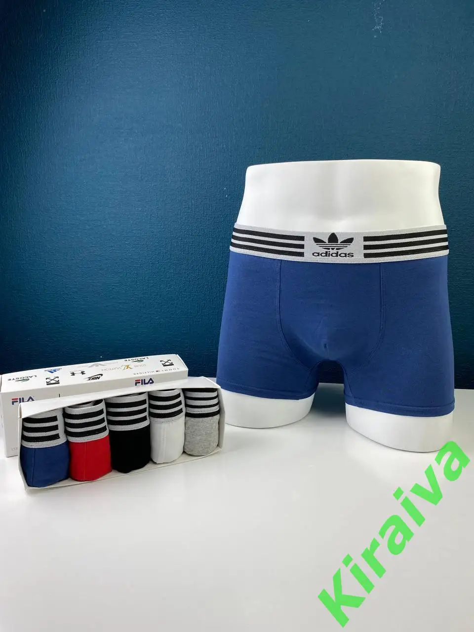 Набор боксеров подарочный трусы-шорты из 5 шт. Adidas ReLuxe подарочная Н3146 5