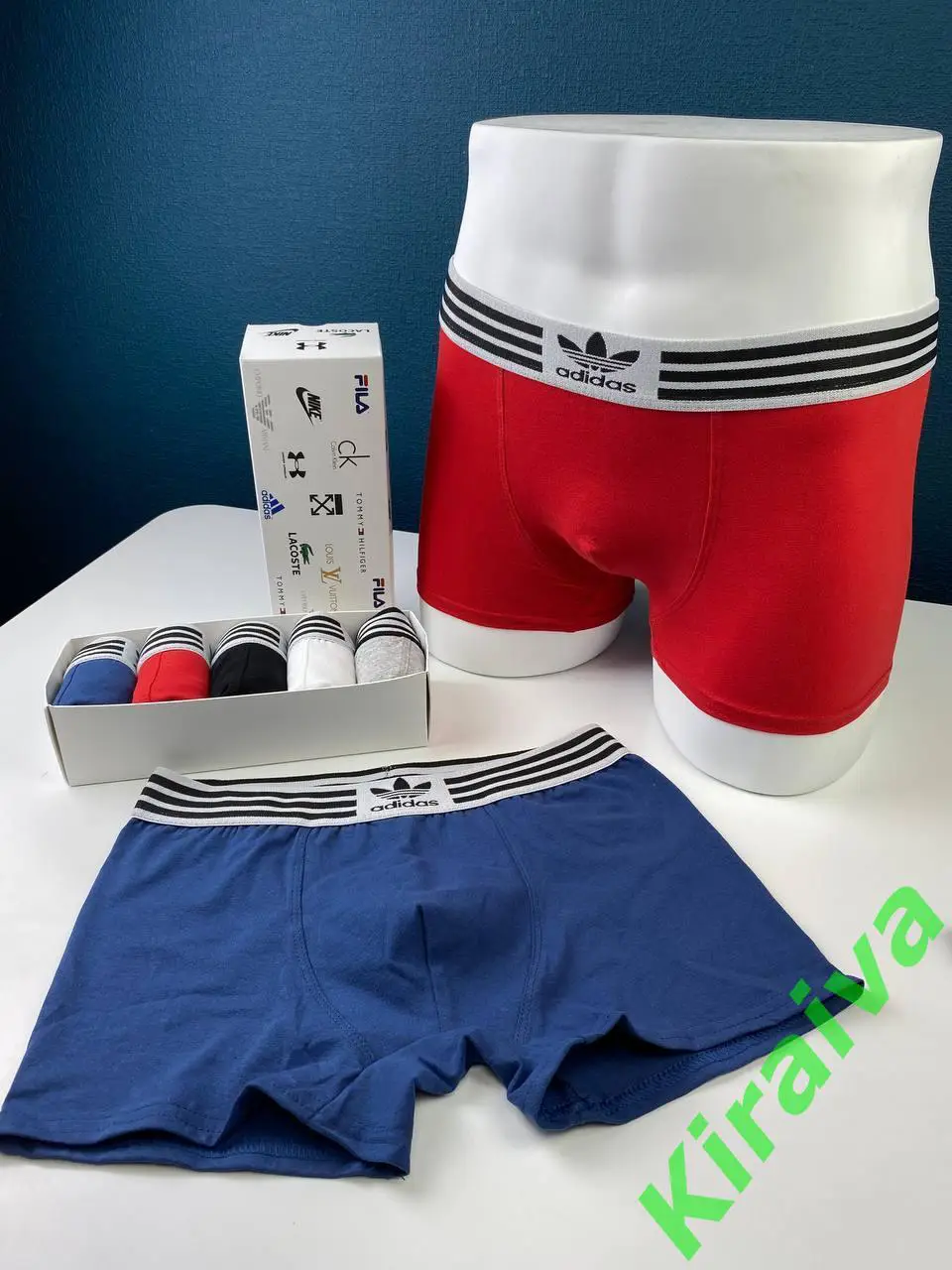 Набор боксеров подарочный трусы-шорты из 5 шт. Adidas ReLuxe подарочная Н3146 6