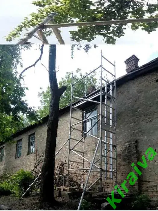 Алюминиевая вышка-тура BOSS (Германия) Н4988 Рабочая высота 9,2 мПрофессиональ