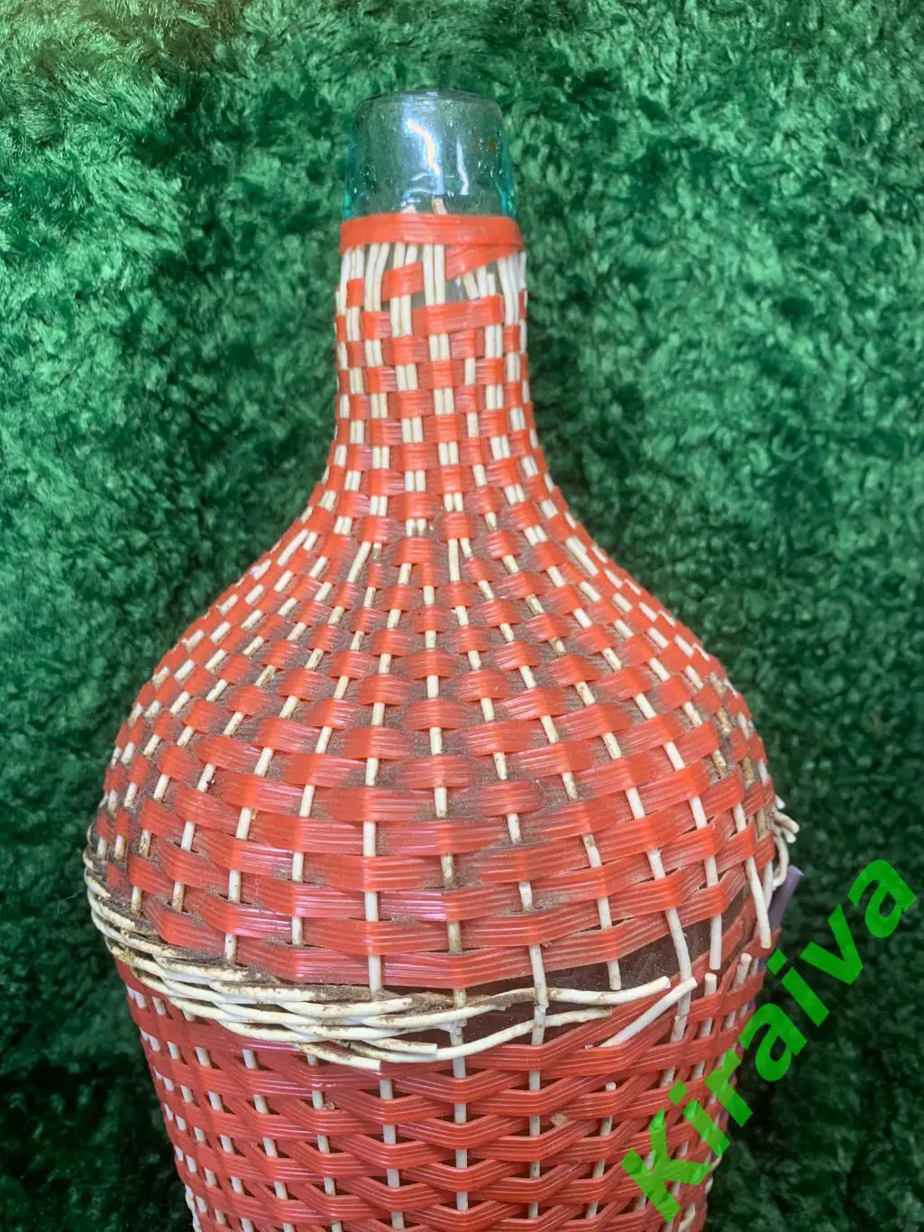 Сулея в пластиковой оплетке, 3 литра, СССР винный бутыль Н4998 Надёжная спутница 4