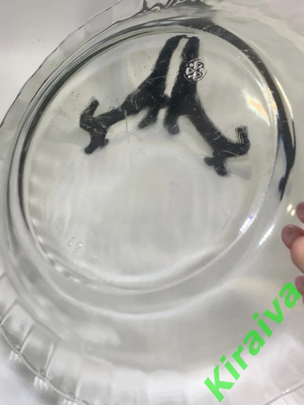 Стеклянная суповая тарелка ? 23 см — прозрачная Н1517Простая и универсальная с 4