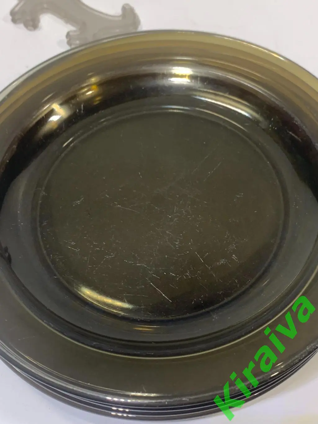 Тарелка обеденная Vereco France, ? 19 см — дымчатое стекло Н1521 десертнаяЦен 4